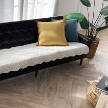 헤이스 죽섬유 워싱 쇼파패드 4인용 (65x235cm), 화이트
