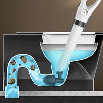 주방 고압 펌프 클리너 준설 화장실 플런저 공기 배수 블래스터 싱크 파이