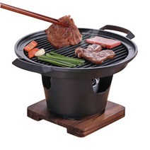 일식 미니화로 고기판 숯불구이 일본 고기굽는 1인용, B타입 알콜x