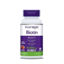 나트롤 비오틴 10000mcg 스트로베리 타블렛, 60개입, 1개