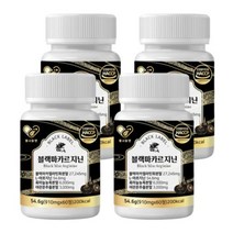 블랙마카르지닌 60정 4박스 페루산 고함량 블랙 마카 젤라틴화 분말 아르지닌 흑마늘 야관문 효능 효과