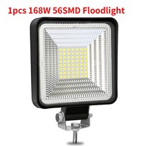 led써치라이트 led안개등 AILEO-12V 24V LED 바 오프로드 스팟 플러드 콤보 작업등 3030 56SMD 트럭 트랙, 한개옵션1, 03 1PCS Square 56smd