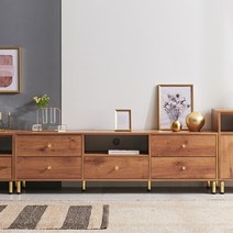 공간사이 리사 1800 2단 거실장, 오크(jj1015)