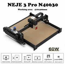 레이저 각인기 소형 각인 neje 3 pro n40630 cnc 조각기 커터 고정밀 앱, 벌집 패널