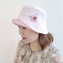 샤랄라 벙거지 썸머 여름 버킷햇 중년 여성 모자