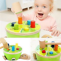 아기 거북이 망치 놀이 20개월 아기 교구 만 1세 교구