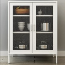 에보니아 [에보니아] 블랑 3단 철제 투명 매쉬망 수납장 DIY, 화이트