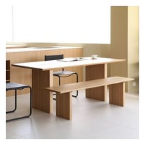 핀 오크 3인 벤치 (160cm)