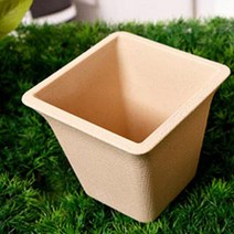 PGM1*^몰사각 텃밭 슬릿 미니 난간 토분 화분 이야기 실내화단 모종심기 만들기 베란다 아파트 플라스틱 반들기 꽃화분^*1췤pgm, *^^옵션*^브라운