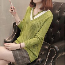 협력브랜드 엔젤스러운 도트 슬림핏 여성 니트