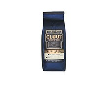Clout Coffee Bourbon Barrel Aged Coffee Dark Roast Ground One Pound Bag, 1
