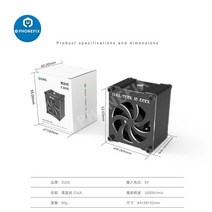 OSS 냉각 팬 2UUL 미니 배기 팬 5V 타입-C USB 전원 공급 장치 입력 전화 마더 보드 수리 용접 공기 이젝, 01 2UUL Mini Fan