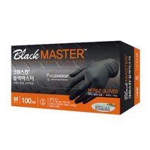 크린스킨 블랙마스터 니트릴 장갑 100매 합성다용도 고무장갑 식품용, 100, M