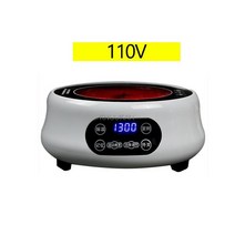 전기레인지 1구 하이라이트 전기 렌지 110V220V 히터 스토브 핫 쿠커 플레이트 우유 물 커피 차 난방 용광로 다기능 주방 기기핫티메이커, 110V white