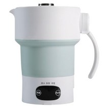 접이식 휴대용 보온병 600ml 대용량 보온텀블러 야외 나들이 분유 커피 컵라면 온수, 그린(스마트디지털터치 모델 110~240V)