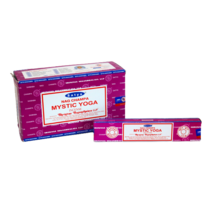 사티아 나그참파 인센스 스틱 12팩 세트 향 인텐스 인센트, 50.미스틱 요가(MUM)