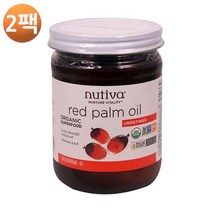 누티바 오가닉 레드 팜 오일 15 fl oz, 2팩