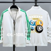 쥬엔리치 남자 빅사이즈 맨투맨 집업 자켓 야구 점퍼 남성 루즈핏 잠바 4XL-10XL