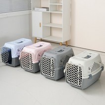 (쇼핑이 즐겁다.Quesera)강아지 켄넬 고양이 이동장 애견 캐리어 케이지 반려동물 이동가방 캔넬 6KG이내, 핑크(6KG이내)