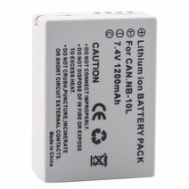 대용량 NB-10L 카메라 디지털 배터리 캐논 카메라 용 Canon PowerShot SX60 HS SX50 HS SX40 HS G15 G, 한개옵션0