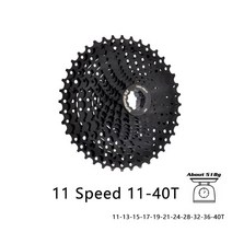 SUNSHINE MTB 자전거 11 속도 프리휠 카세트 플라이휠 S 28/32/36/40/42/46/50T/52T SRAM 부품, 09 11-40T Black