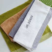 자취준비 소프트 순면 화장실수건 모던타올 타월선물 결혼답례품, E에덴타올그린