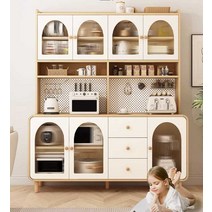 그릇장식장 양주 위스키진열장 선반 주방 인테리어, 3도어120x40x190