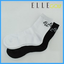 엘르골프 엘르골프 로고 인타샤 파일 여성 양말 6I68302, 100화이트 000