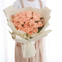 마태플라워 사랑의 살구불시착 장미 비누꽃 50송이 꽃다발