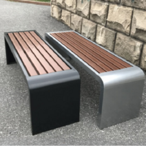 공원의자 야외벤치 정원벤치 정원데코 카페 야외, 블랙 100x40x45