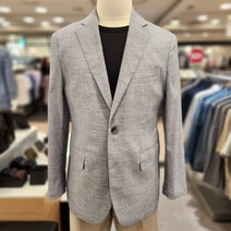 워모(LUOMO) S/S 그레이 잔체크 스트레치 자켓 (MDLJJJ67)