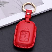 혼다 가죽 키케이스 파일럿 어코드 CRV 스마트 차키케이스 차키링 차키홀더 차량용품, 레드