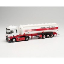 Herpa 314077 르노트럭 르노 T 탱크 사일로 트레일러트럭 Transsolution 자동차 모형