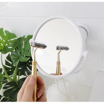 화장실원형거울 자바라 동그란 욕실확대경 욕실벽거울 접착식거울 화장거울 부착식거울 욕실거울 면도경
