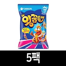 어린이간식 오리온 왕꿈틀이 80g 5팩 타야스