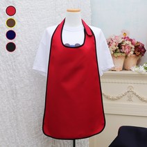 (주)더해피 식당 앞치마 모음, 1개, 손님용벨크로앞치마-레드