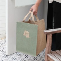 쥬트 분리수거가방 가정용분리수거함 재활용통 쓰레기함, 1개, 페이퍼