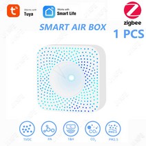 Tuya Zigbee 스마트 공기 품질 모니터 CO2 센서 미터 VOC HCHO PM2, 02 체코, 01 1 PCS