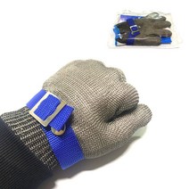 쇠그물 철장갑 안전 방검 장갑 베임방지 손베임방지, 1개