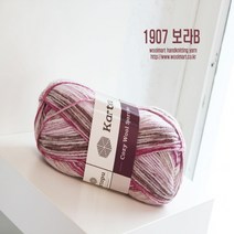 울마트 카토푸 코지울 스포츠 프린트 뜨개 털실, 1907 보라B