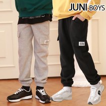 주니보이즈 카고조거 기모바지 기모안감