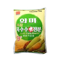 화미 옥수수맛전분복합1kg/식당/식자재/밀가루/반죽/가루/파우더/감자/고구마, 옥수수맛전분(복합)1kg, 1kg