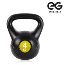 오와식스 EG 에르고기어 스윙운동 하체운동 전신운동 케틀벨 4kg 6kg 8kg 10kg 무게별 1개, 옐로우(4kg)