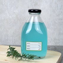 유리 사각 주스병 500 (철캡) 음료 더치 수제청 밀폐 보관 보틀 카페포장, 철캡-화이트, 1개