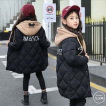 도오빠 아동 패딩 롱패딩 누빔 후드 아우터 겨울점퍼 주니어 키즈 어린이 초등학생