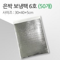 경기포장 반제품 아이스팩 은박 보냉팩, 은박 보냉팩 6호 30*40+5, 50개