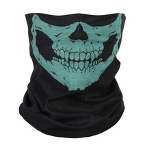야외 사이클링 스키 방풍 해골 반 얼굴 마스크 고스트 스카프 멀티 사용 하이킹 캠핑 넥, 협력사, 초록