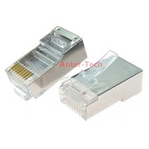 다기능 RJ45 Cat6 8 핀 8P8C 차폐 연선 크림프 모듈러 플러그 커넥터 소켓 20 개입