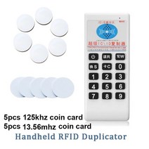 [휴대용rfid스마트키복사기] RFID NFC 복사기 휴대용 rfid 복사기 nfc 리더 125khz t5577 writer 13.56mhz uid 스마트 칩 카드 키 복제기 프로그래머 복사기, 패키지