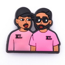 매력 영화 역할 검은 살아있는 물질 Pvc 신발 crocks 악어 장식 방해물 Accessoroies 선물, [02] c0063